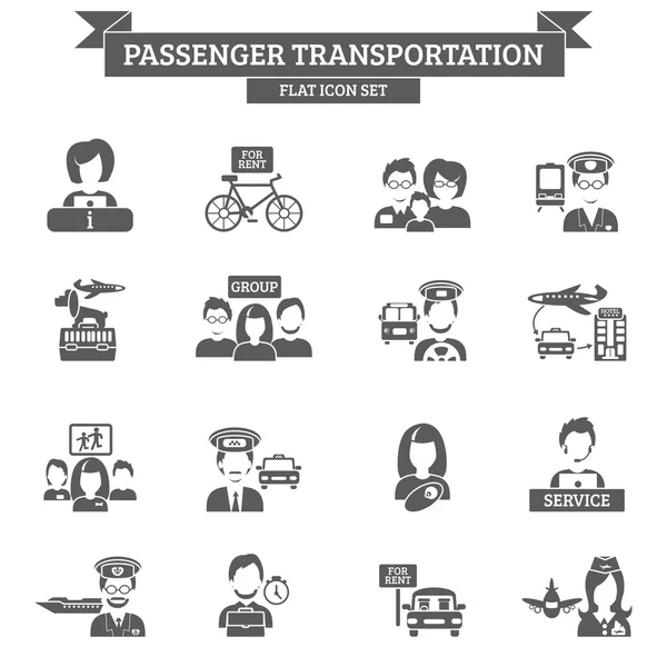 Пасажирські перевезення значок — стоковий вектор