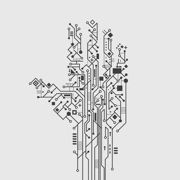 Circuit main de la carte — Image vectorielle