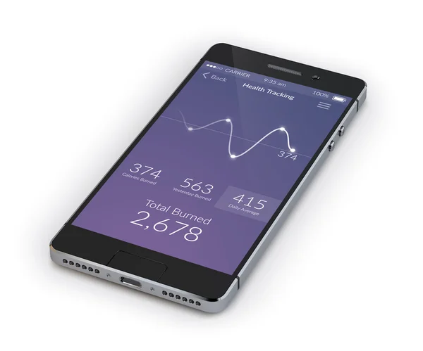 Smartphone Medicina móvil — Vector de stock