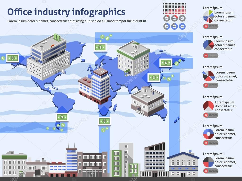 Office Industry Infographics