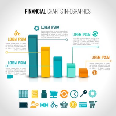 Finans grafikleri Infographic