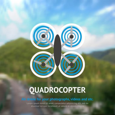 Drone Quadrocopter arka plan