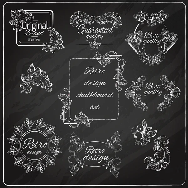 Retro Design Chalkboard — Stock Vector