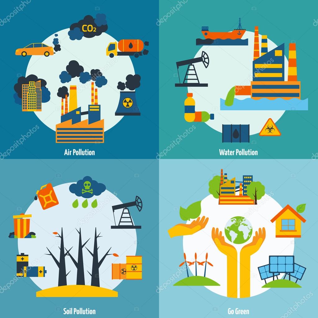 Pollution And Ecology Set Stock Vector Image by ©macrovector #64847279 Pollution And Ecology Set Stock Vector Image by ©macrovector #64847279