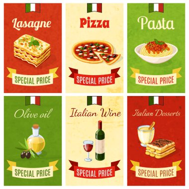 İtalyan yemeği Mini Poster