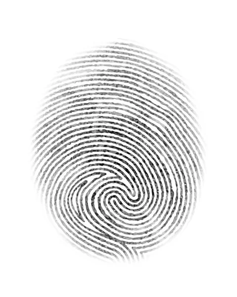 Fingerprint isolerade Illustration — Stock vektor