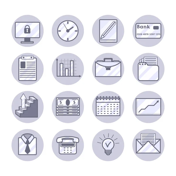 Business Icons Set — Stock Vector