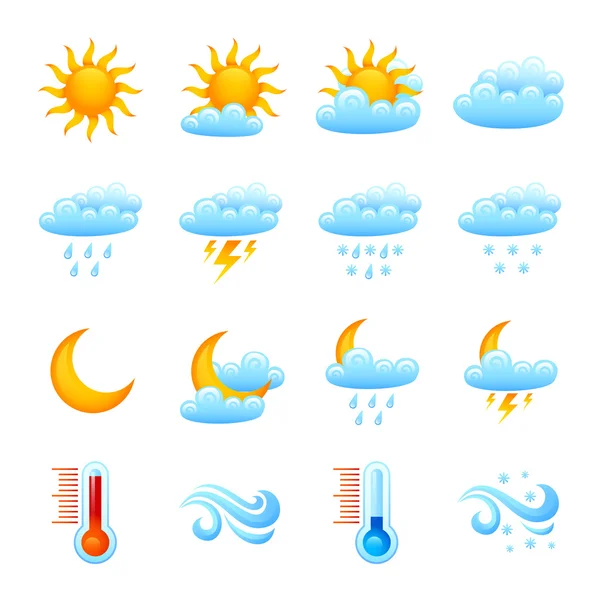Weather Icon Set — Stock Vector