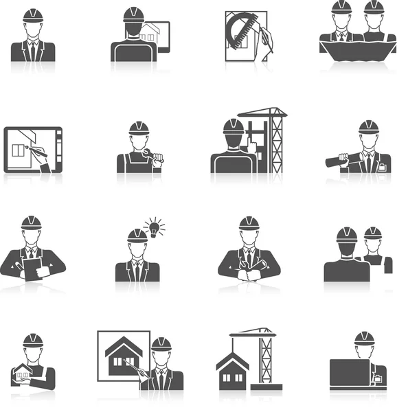 Conjunto de iconos de ingeniero — Vector de stock