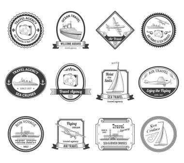 Cruise seyahat acentası turları etiketleri