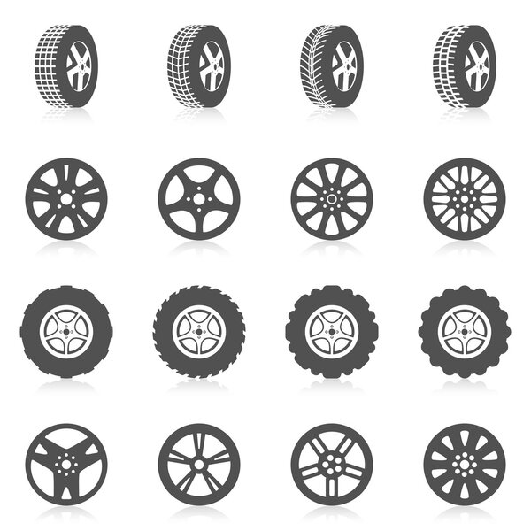 Tire Icon Set