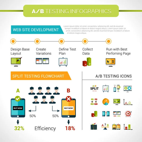 Infographies de test A-b — Image vectorielle
