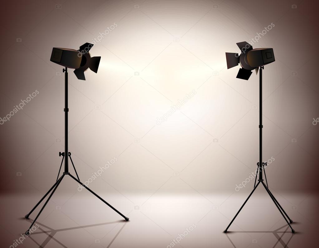 Standing Spotlights Background