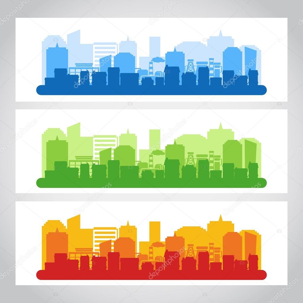 Landscape City Banner Color