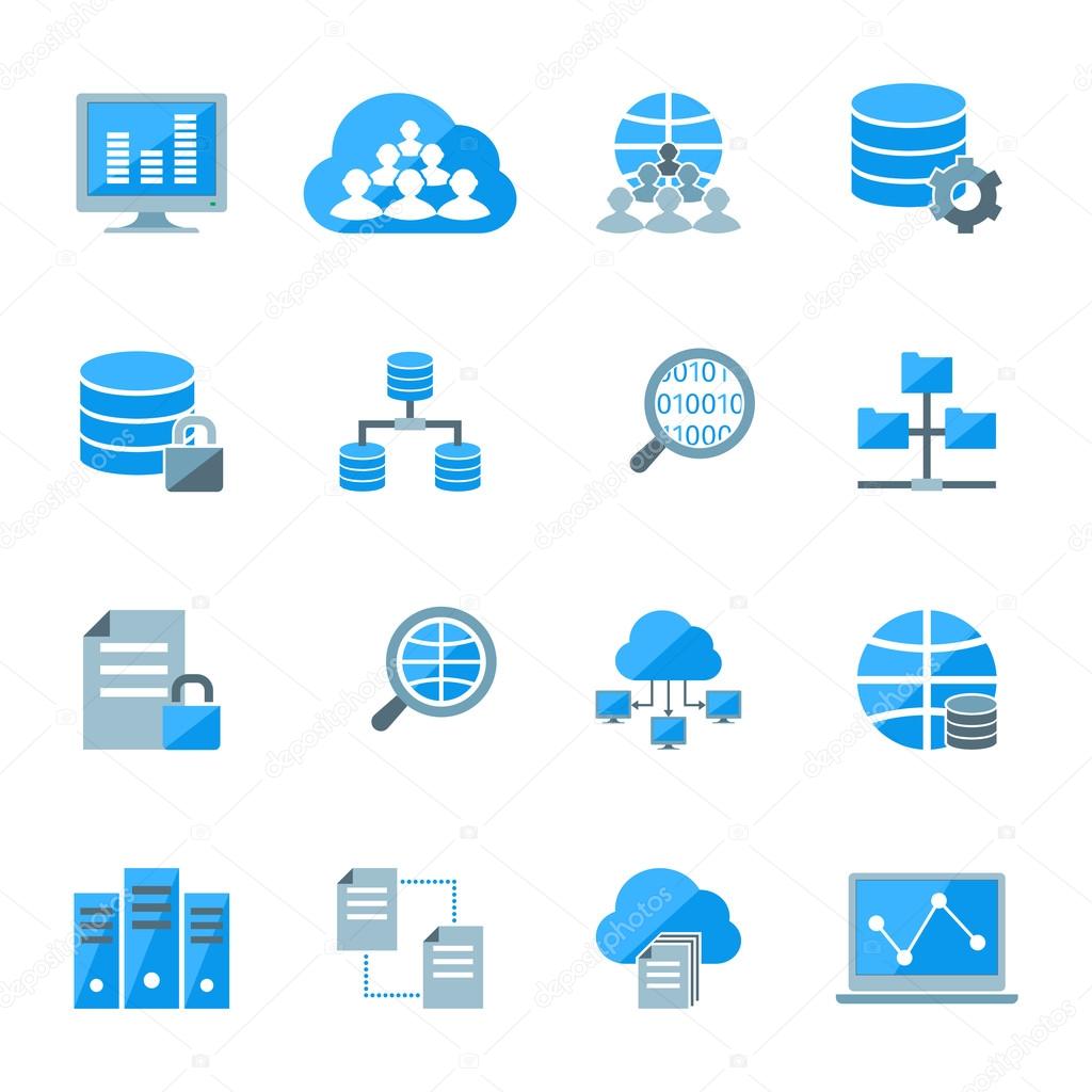Big data icons