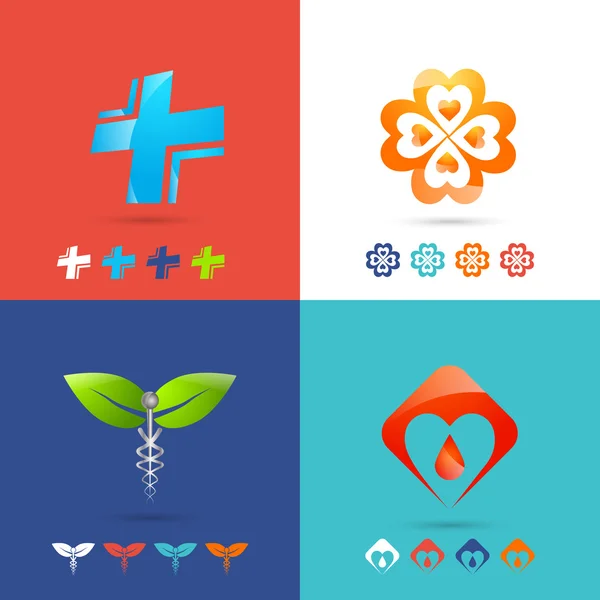 Medische Logo Set — Stockvector