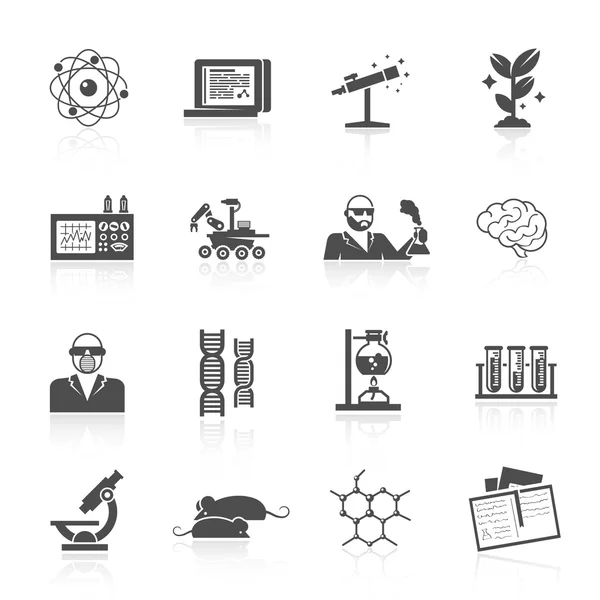 Science and Research Icon Set — стоковый вектор