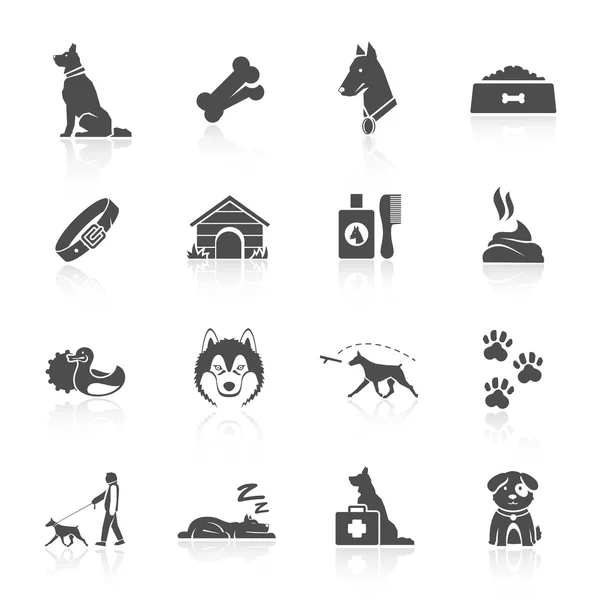 Zestaw ikon pies — Wektor stockowy