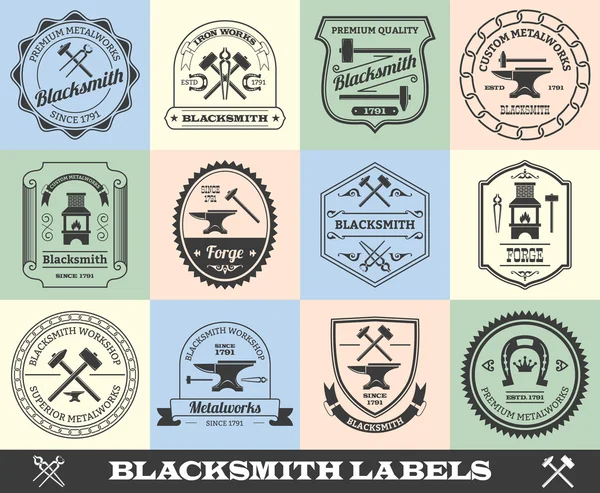 Smid Label Set — Stockvector