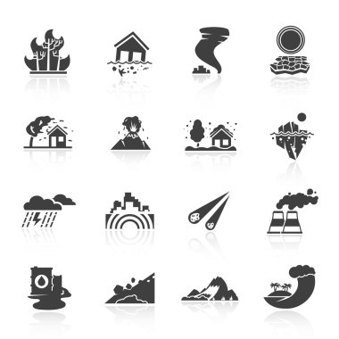 Natural Disaster Icons clipart