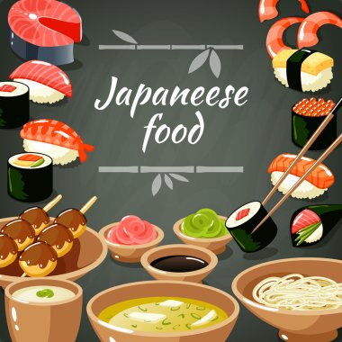 Sushi Food Illustration clipart