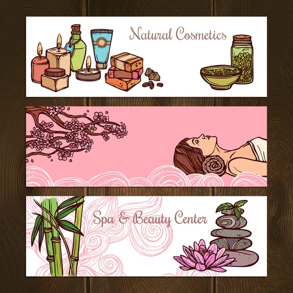 Spa Banners Set — Stockvector