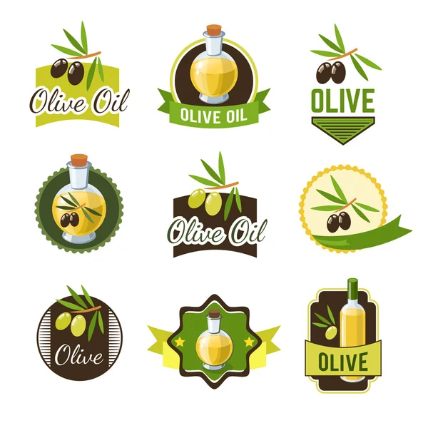 Insignias de olivo Ild — Vector de stock