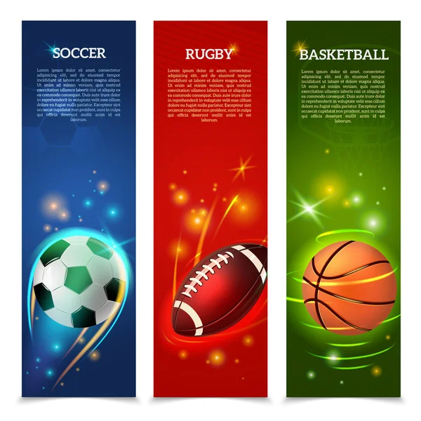 Σύνολο banners ποδοσφαίρου — Διανυσματικό Αρχείο