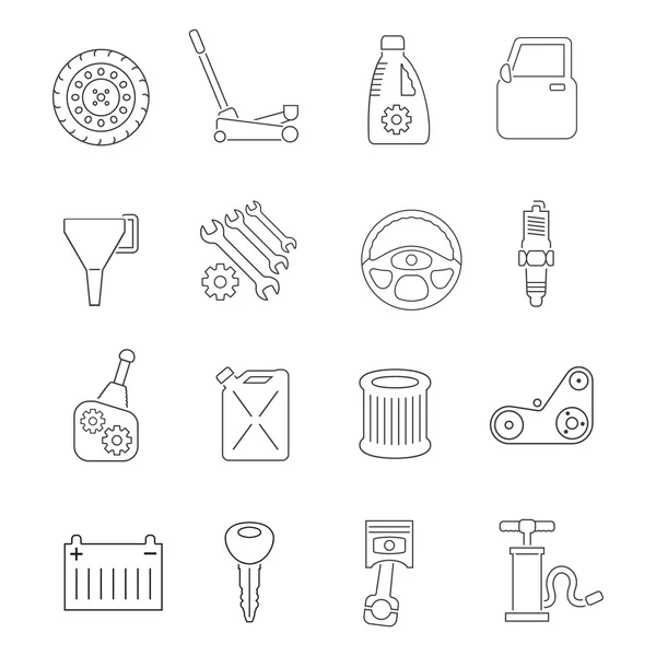 Auto Service Icons Set — Stock Vector