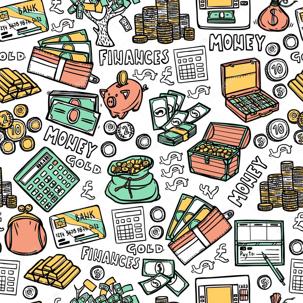 Financial Seamless Pattern