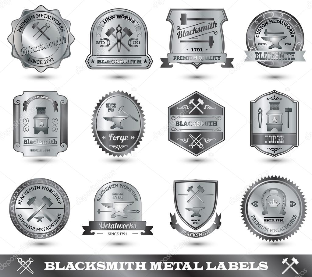 Blacksmith Metal Label