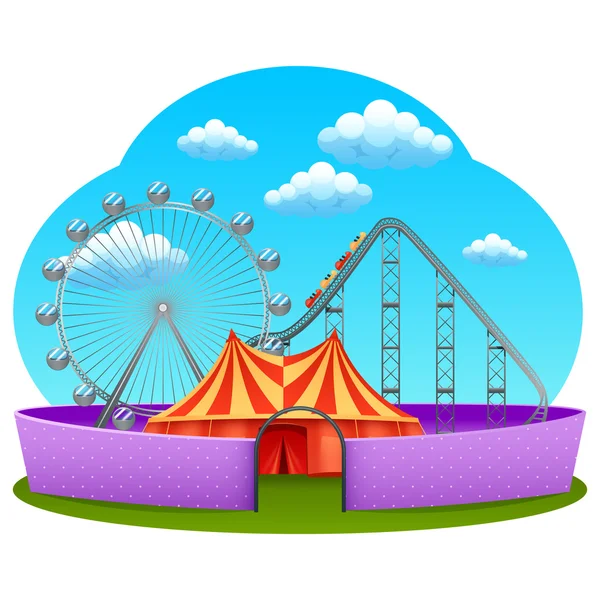 Amusement deel Concept — Stockvector