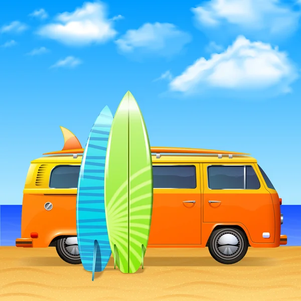 Bus With Surf Boards