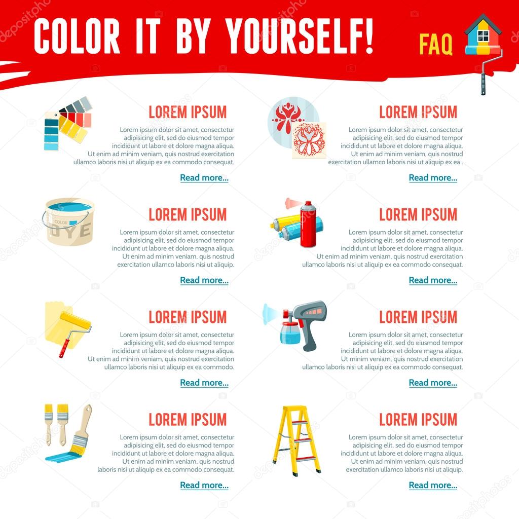 Painting Work Infographics