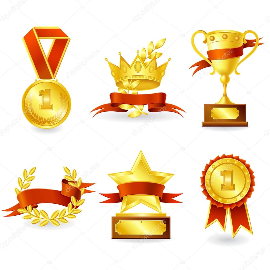Trophy and prize emblem