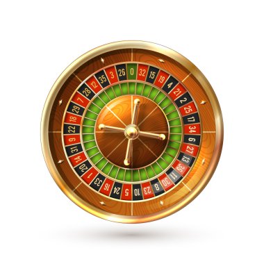 Roulette Wheel Isolated clipart