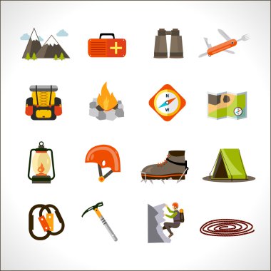 Tırmanma Icons Set