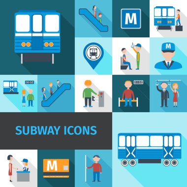 Metro simgeler düz