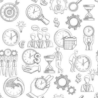 Time Management Seamless clipart