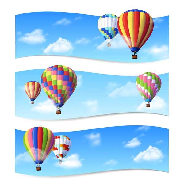 空气气球横幅 — 图库矢量图片