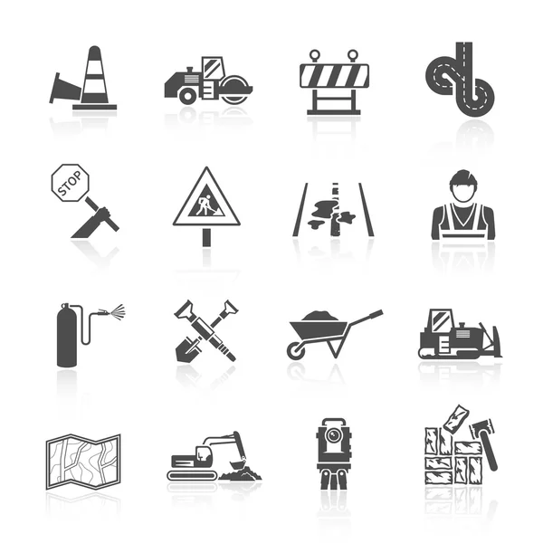 Icono del Trabajador de Carretera — Vector de stock