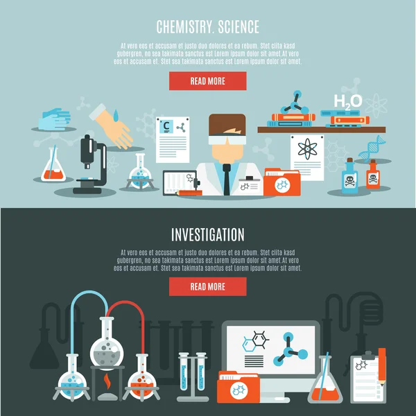 Kimya afiş oyunu — Stok Vektör