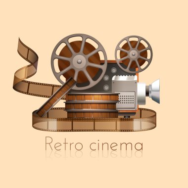 Retro Film illüstrasyon