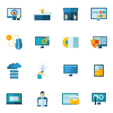 Program Geliştirme Icons set