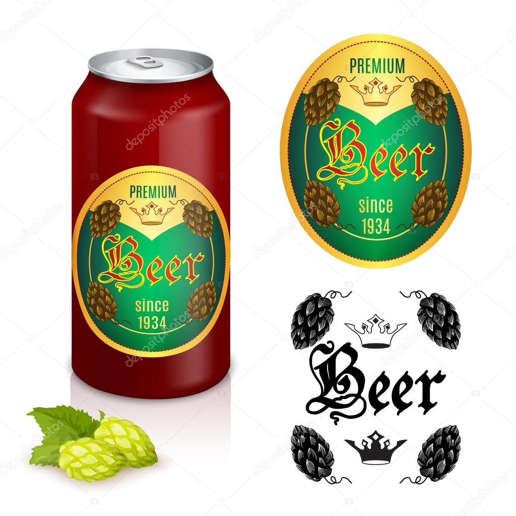 Premium beer label design