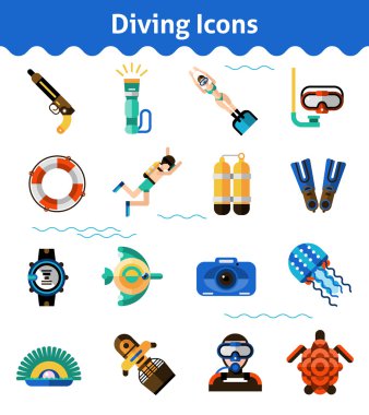 Dalış Icons set