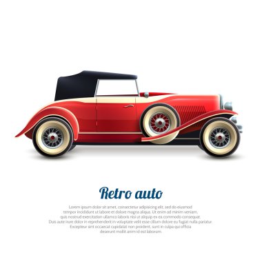 Retro araba Poster