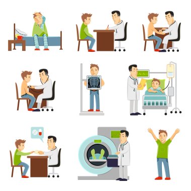 Doctor And Patient Set clipart