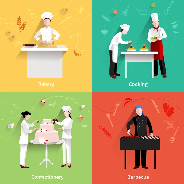 Conjunto de iconos de cocina — Vector de stock