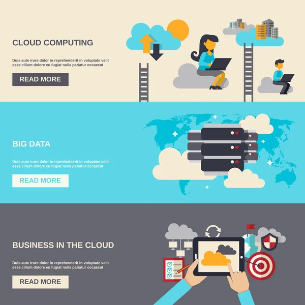 Cloud Computing Banner — Stock vektor